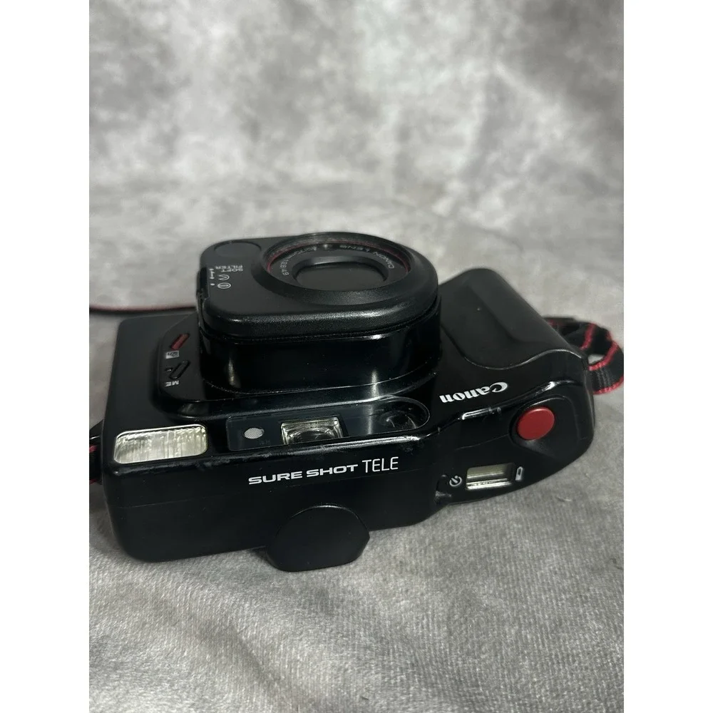 Canon Sure Shot 80 Tele Date 35mm Point & Shoot Film Camera Untested